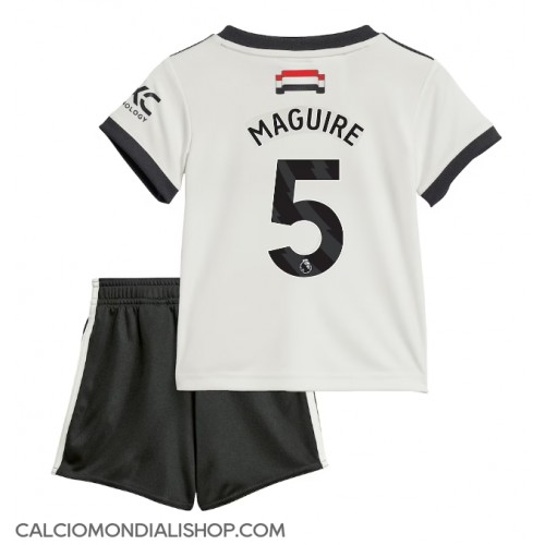 Maglie da calcio Manchester United Harry Maguire #5 Terza Maglia Bambino 2024-25 Manica Corta (+ Pantaloni corti)